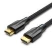 Vention Cable HDMI 2.1 - Resolucion 8K - eARC - Longitud 5m - Conectores Chapados en Oro - HDR Dinamico - Tasa de Refresco Variable - Chaqueta Trenzada de Algodon y PVC - Color Negro