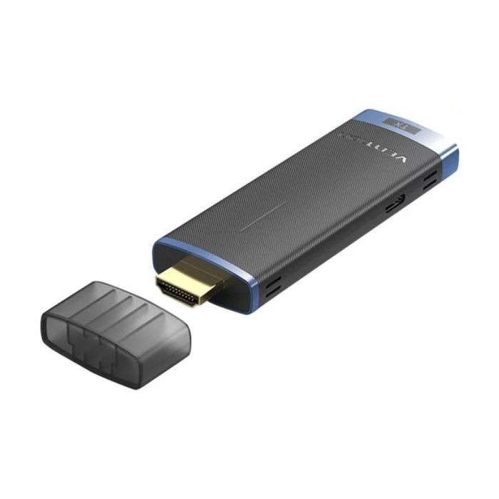 Vention Transmisor HDMI Inalambrico 5GHz - Resolucion Full HD - Alcance hasta 50m - Alimentacion con USB-C - Color Negro y Azul
