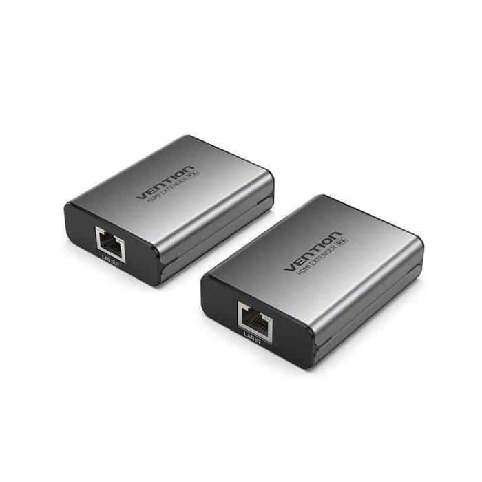 Vention Extensor HDMI por Cable de Red RJ45 - Alcance hasta 60m - Full HD - Aluminio y ABS - Plug and Play - Color Gris