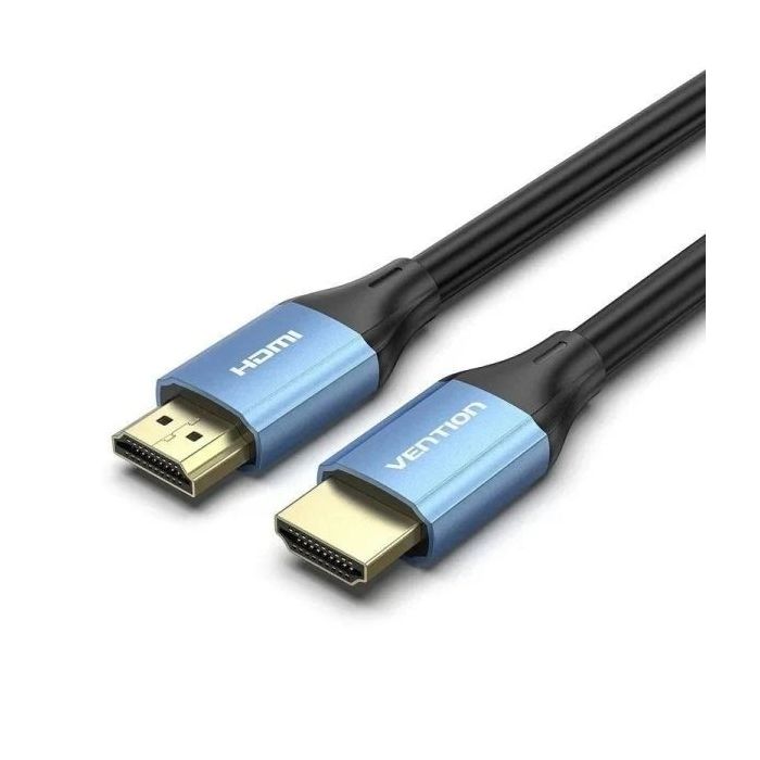 Vention Cable HDMI 2.0 - Resolucion 4K - Longitud 15m - Conectores Chapados en Oro - Revestimiento en PVC - 30 AWG - Color Azul