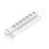 Aisens Regleta con 6 Tomas Schuko - 2xUSB-C - 2xUSB-A - Cable de 1.4m - Interruptor con Indicador LED - Power Delivery - Qualcomm 3.0 - Color Blanco