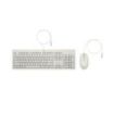 HP 225 Combo Teclado y Raton USB G2 - Tecla Copilot - Patas Ajustables - Raton Optico 1200 DPI - Plug & Play - Facil de Limpiar - Fabricado con Material Reciclado - Color Blanco