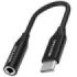 Vention Adapatador de Audio DAC - Jack 3.5mm Hembra - USB-C Macho - Cable 10cm - Aluminio - Color Negro