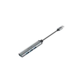 Vention Mini Hub USB 4 en 1 - Cable USB-A de 15cm - 4xUSB-A - Velocidad hasta 5Gbps - Color Gris