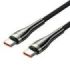 Vention Cable USB-C - Potencia hasta 240W - Longitud 1.2m - Velocidad hasta 480Mbps - Recubrimiento de Nailon Trenzado - Chip E-Marker - Color Negro