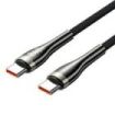 Vention Cable USB-C - Potencia hasta 240W - Longitud 2m - Recubrimiento de Nailon Trenzado - Velocidad hasta 480Mbps - Chip E-Marker - Color Negro