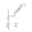 Aisens Eco Soporte de Mesa con Brazo Articulado para Monitor de 17"-32" - Soporta hasta 9kg - Gestion de Cables - VESA 100x100mm - Contrapeso Giratorio e Inclinable - Color Blanco