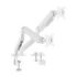Aisens Eco Soporte de Mesa con 2 Brazos Articulados para Monitores de 17"-32" - Soporta hasta 9kg - Gestion de Cables - VESA 100x100mm - Contrapeso Giratorio e Inclinable - Color Blanco