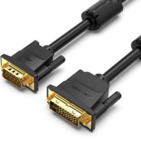 Vention Cable Conversor DVI Macho a VGA Macho - Full HD - Longitud 1.5m - Blindaje Multicapa - PVC - Color Negro