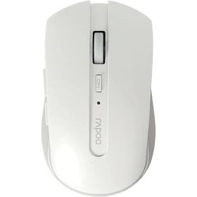 Rapoo 7200M Raton Inalambrico - Bluetooh y 2.4GHz - 1600 DPI - Autonomia 9 Meses - Color Blanco