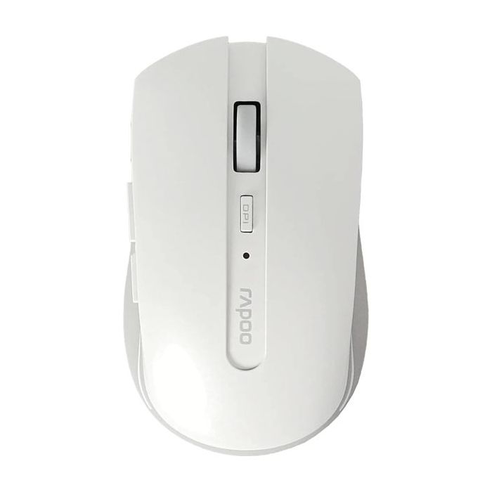 Rapoo 7200M Raton Inalambrico - Bluetooh y 2.4GHz - 1600 DPI - Autonomia 9 Meses - Color Blanco