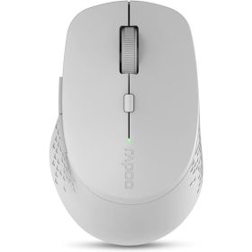 Rapoo M300 Silent Raton Inalambrico - Bluetooh y 2.4GHz - 1600 DPI - Autonomia 9 Meses - Color Gris