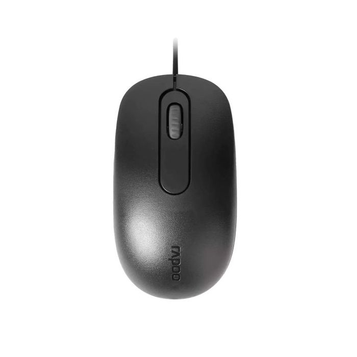 Rapoo N200 Raton USB - 3 Botones - 1600 DPI - Plug & Play - Color Negro