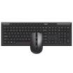 Rapoo 8210M Pack Teclado + Raton Inalambricos - Bluetooth y 2.4GHz -  Raton 1600 DPI - Autonomia hasta 12 Meses - Color Negro
