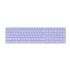 Rapoo E9800M Teclado Compacto Ultafino Inalambrico - Bluetooth y 2.4GHz - Base de Aluminio - Bateria Recargable Ecologica - Color Purpura