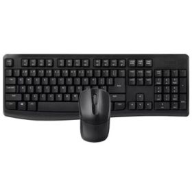 Rapoo X1800Pro Pack Teclado + Raton Inalambricos - 2.4GHz -  Raton 1000 DPI - Autonomia hasta 12 Meses - Color Negro
