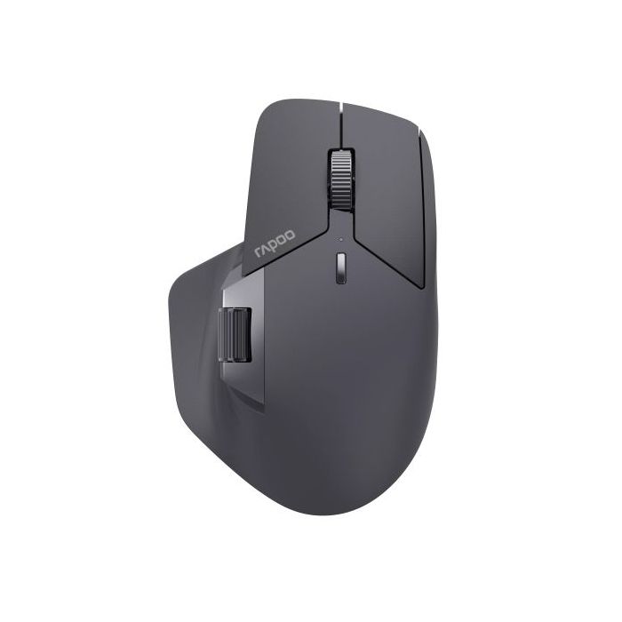 Rapoo MT760LW Raton Inalambrico - Bluetooh y 2.4GHz - 4000 DPI - Bateria Recargable Ecologica - Color Negro