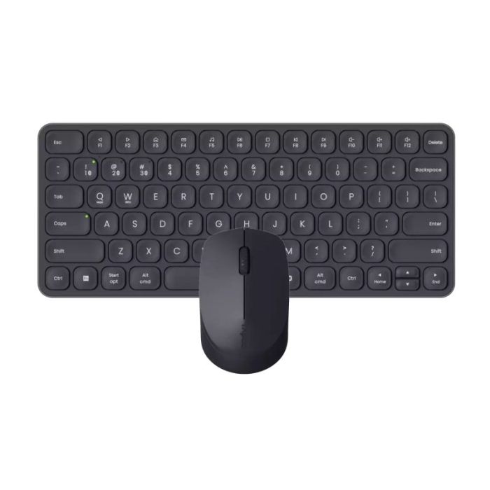 Rapoo 9010M Pack Teclado Compacto + Raton Inalambricos - Bluetooth y 2.4GHz -  Raton 2400 DPI - Autonomia hasta 12 Meses - Color Negro