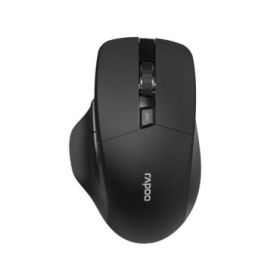 Rapoo M610 Raton Inalambrico - Bluetooh y 2.4GHz - 1600 DPI - Bateria Recargable Ecologica - Color Negro