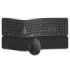 Rapoo 8810ME Pack Teclado + Rato Inalambricos - Diseño Ergonomico - Bluetooth y 2.4GHz -  Raton 1600 DPI - Bateria Recargable Ecologica - Autonomia hasta 9 Meses - Color Negro