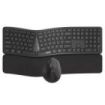 Rapoo 8810ME Pack Teclado + Rato Inalambricos - Diseño Ergonomico - Bluetooth y 2.4GHz -  Raton 1600 DPI - Bateria Recargable Ecologica - Autonomia hasta 9 Meses - Color Negro