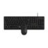 Rapoo NX1500 Pack Teclado + Raton USB - Raton 1000 DPI - Plug & Play - Color Negro
