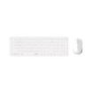 Rapoo 9310M Pack Teclado Ultrafino + Raton Inalambricos - Bluetooth y 2.4GHz -  Raton 2400 DPI - Autonomia hasta 12 Meses - Color Blanco
