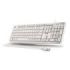 NGS Heritage Teclado USB - 12 Teclas Multimedia - Conexion USB-A - Ajuste de Inclinacion - Color Blanco