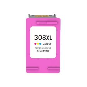 HP 308XL Color Cartucho de Tinta Remanufacturado - Reemplaza 7FP2UE - Alta Capacidad/Jumbo