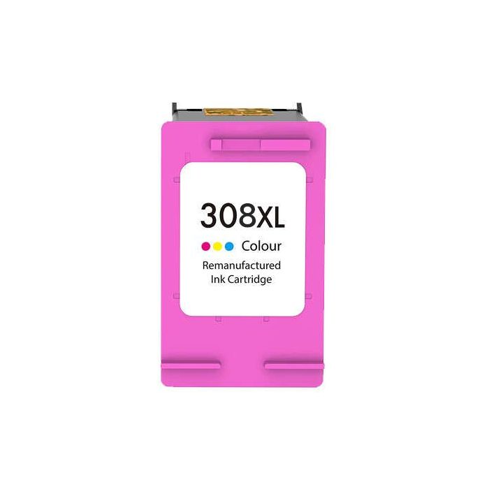 HP 308XL Color Cartucho de Tinta Remanufacturado - Reemplaza 7FP2UE - Alta Capacidad/Jumbo