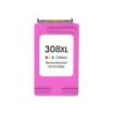 HP 308XL Color Cartucho de Tinta Remanufacturado - Reemplaza 7FP2UE - Alta Capacidad/Jumbo