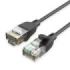 Vention Cable de Red Cat.6a UTP - Longitud 0.5m - Contactos Chapados en Oro - Velocidad hasta 10Gbps - Cubierta de PVC - Color Negro