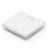 Vention Placa de Pared de 2 Toma RJ45 - Compatible con Cajas de Empotrar Tipo 86 - ABS Resistente al Envejecimiento - 86x86x8mm - Color Blanco