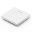 Vention Placa de Pared de 2 Toma RJ45 - Compatible con Cajas de Empotrar Tipo 86 - ABS Resistente al Envejecimiento - 86x86x8mm - Color Blanco