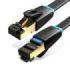 Vention Cable de Red Cat.8 SSTP - Longitud 0.5m - Velocidad hasta 40Gbps - 30AWG - Conectores Chapados en Oro - Color Negro