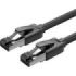 Vention Cable de Red Cat.8 SFTP - Longitud 10m - Velocidad hasta 40Gbps - 28AWG - Blindaje Multicapa - Color Negro