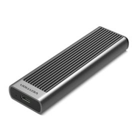 Vention Carcasa Externa SSD M.2 NVMe - Disipador de Calor - USB 3.1 - Velocidad hasta 10Gbps - Aluminio - Modo de Suspension Automatica - Color Gris