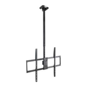 Tooq Soporte de Techo para Pantallas 50-100" - Giratorio, Inclinable y Extensible - Gestion de Cables - Peso Max. 80kg - VESA Max. 800x600mm - Color Negro