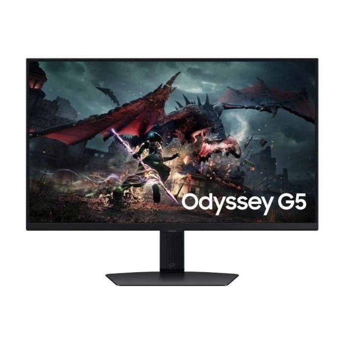 Samsung Odyssey G5 G50D Monitor 27" IPS QHD 180Hz FreeSync - Respuesta 1ms - Regulable en Altura, Giratorio e Inclinable - HDMI, DisplayPort - VESA 100x100mm - Color Negro