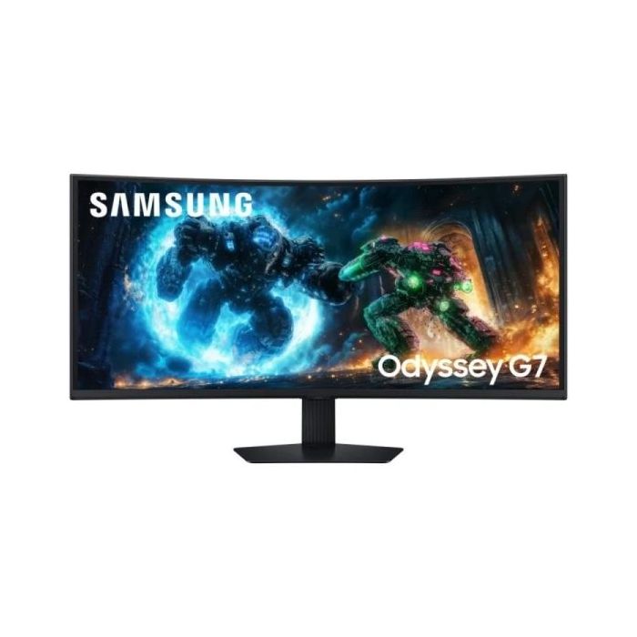 Samsung Odyssey G7 G75F Monitor 40" VA Curvo WUHD 180Hz FreeSync Premium Pro HDR10+ - Respuesta 1ms - Ajustable en Altura, Giratorio e Inclinable - 21:9 - HDMI, DisplayPort, USB - VESA 100x100mm