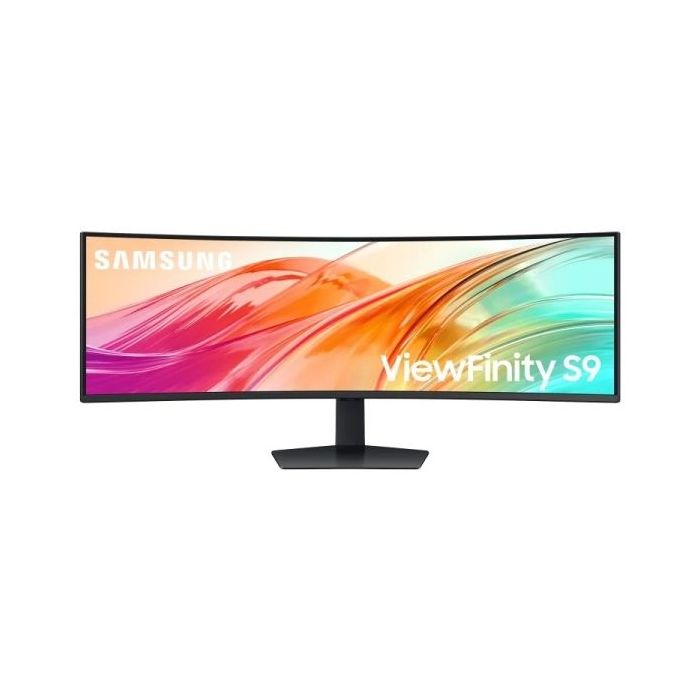 Samsung ViewFinity S9 S95UF Monitor 49" VA Curvo Dual QHD 120Hz HDR - Respuesta 5ms - Altavoces 10W - Ajustable en Altura, Giratorio e Inclinable - 32:9 - HDMI, DisplayPort, USB - VESA 100x100mm - Color Negro