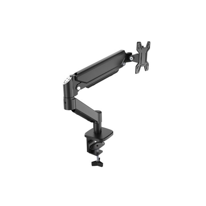 Mars Gaming MARMPRO1 Soporte de Mesa con Brazo Articulado para Monitores hasta 32" - Incluye Accesorios - Articulado 360° - VESA 100x100 - Muelle de Gas - 480x460x115mm - Color Negro
