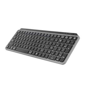 Mars Gaming MK-SILENKEYS Teclado Completo Inalambrico - Bluetooth - Disposicion Italiana QWERTY IT - 720mAh - Teclas Silenciosas de Perfil Bajo - Accesos Directos - 384x132x24mm - Color Negro