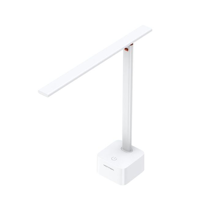 Vention Lampara LED de Sobremesa - Potencia 5W - Autonomia hasta 15h - Bateria Recargable de 1800mAh - Luz LED Regulable - Plegable - Luminosidad 170lm - Color Blanco