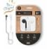 TechOneTech EearTech B&W Be Original Auriculares Intraurales - Microfono Integrado - Mini Jack 3.5mm - Cable de 1.20m - Blanco/Negro