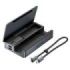 Vention Estacion de Docking 9 en 1 - Soporte Multidispositivo - Multiples Compartimentos - Ethernet RJ45 - Incluye Cable - HDMI 4K - 3xUSB-C - 3xUSB-A - Tarjeta TF - SD - Power Delivery - Color Gris