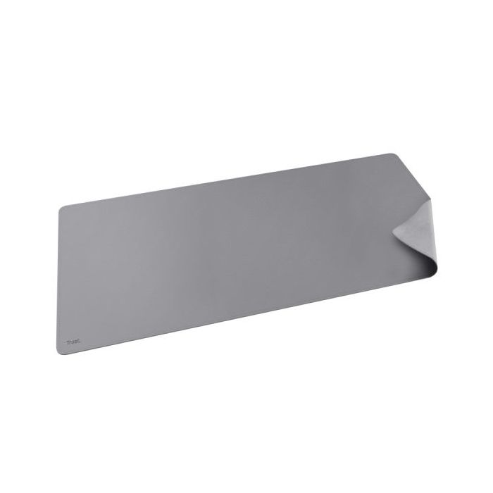 Trust Benya Alfombrilla de Escritorio XXL - PVC - Superficie Suave - Antideslizante - Flexible - 430x900mm - Color Gris