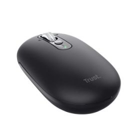 Trust Seron Raton Inalambrico - Ajustable hasta 3200dpi - Bluetooth - Recargable - Clic Silencioso - Receptor USB-C - Multiplataforma - 31x62x111mm - Color Negro