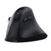 Trust Vyran Raton Inalambrico Ergonomico - Ajustable hasta 4800dpi - Bluetooth - Recargable - Receptor USB-A - Adaptador USB-C - Multidispositivo - Clic Silencioso - 75x84x116mm - Color Negro
