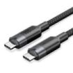 Vention Cable USB-C 3.2 - Potencia hasta 100W - Transmision 4K a 60 Hz - Longitud 0.5m - Recubrimiento de Nailon Trenzado - Velocidad hasta 10Gbps - Color Negro
